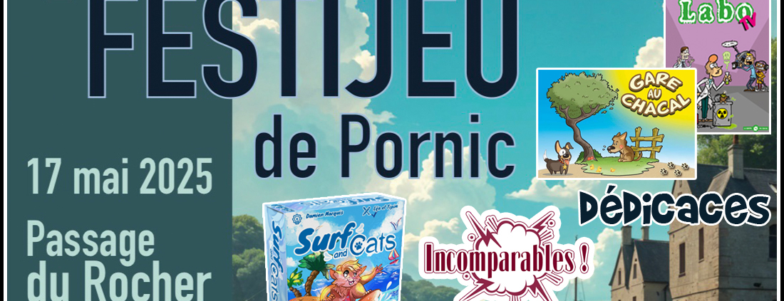 Animation et dédicaces pour les jeux de La Brévinoise Jeux au Festival de Pornic (44)