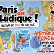 Animation et dédicaces des jeux Une Histoire Extraordinaire et Surf and Cats au PEL à Paris (75)