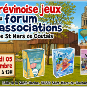 Animation de l'escape box et des jeux Une Histoire Extraordinaire, Surf and Cats et Gare au Chacal au forum des associations de Saint Mars de Coutais (44)